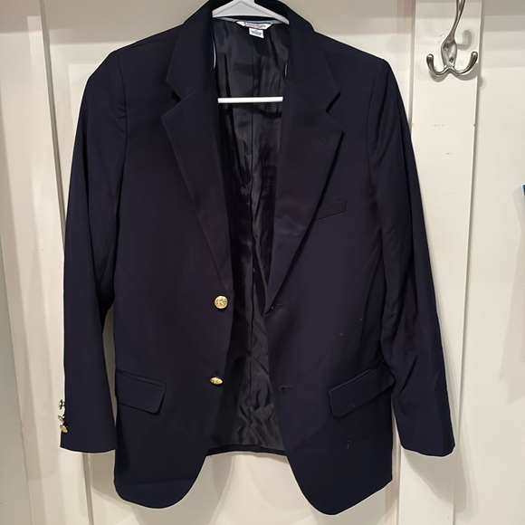 Navy blue boys suit jacket size 12 - Picture 1 of 4